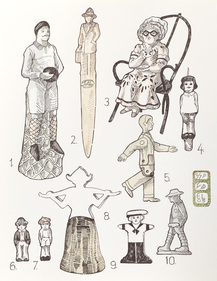 Plate D, Volume I, Book I, Personae, from Index: The Objects of My Obsession