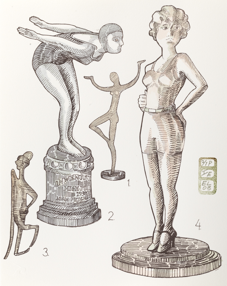 Plate E, Volume I, Book I, Personae, from Index: The Objects of My Obsession