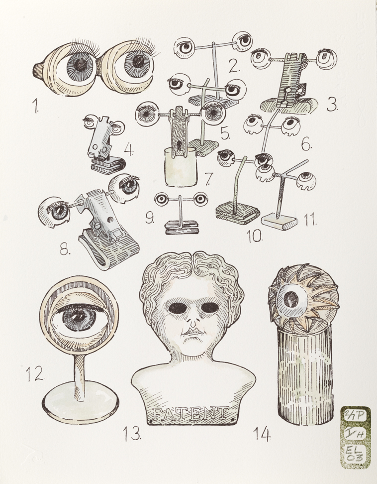 Plate H, Volume I, Book I, Personae, from Index: The Objects of My Obsession