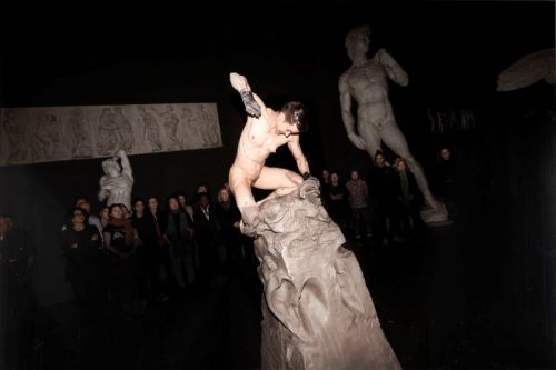 Performance photograph from "Becoming an Image", December 2, 2016