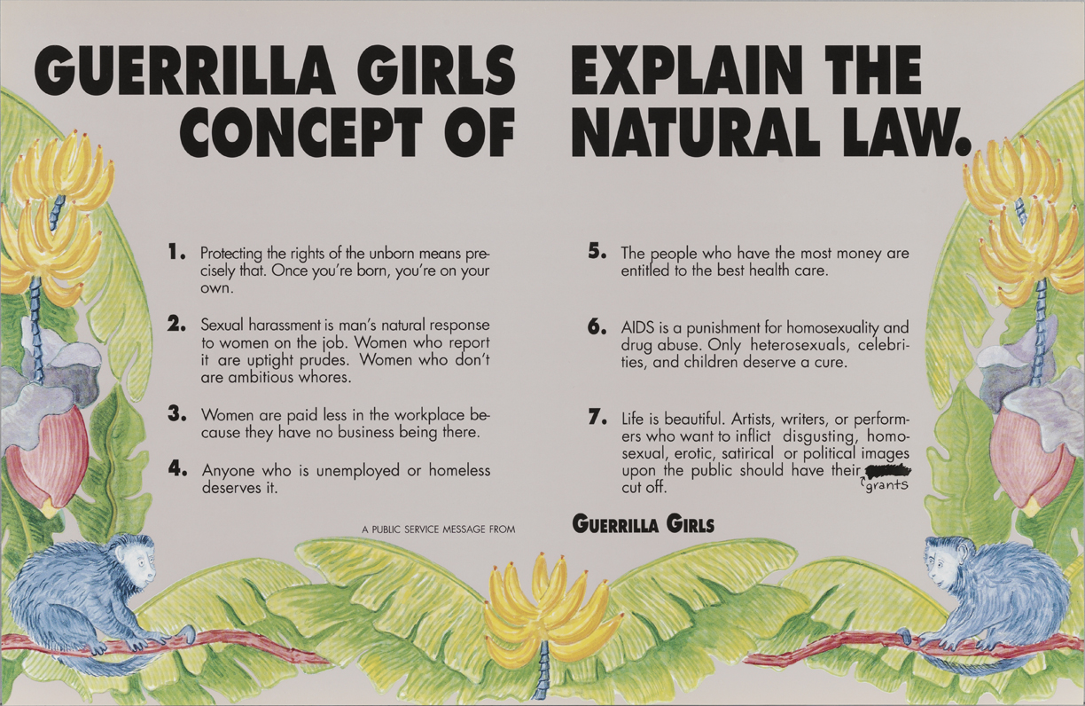 Guerrilla Girls Explain the Concepts of Natural Law