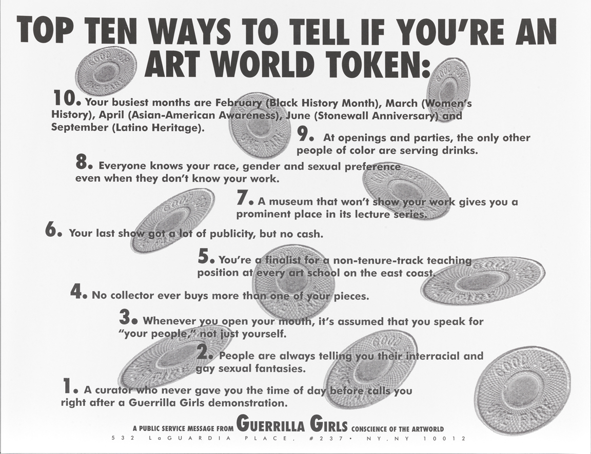 Top Ten Signs That You're an Artworld Token