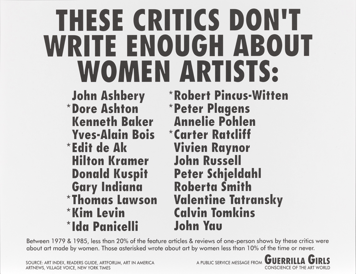 These Critics Don't Write Enough About Women Artists