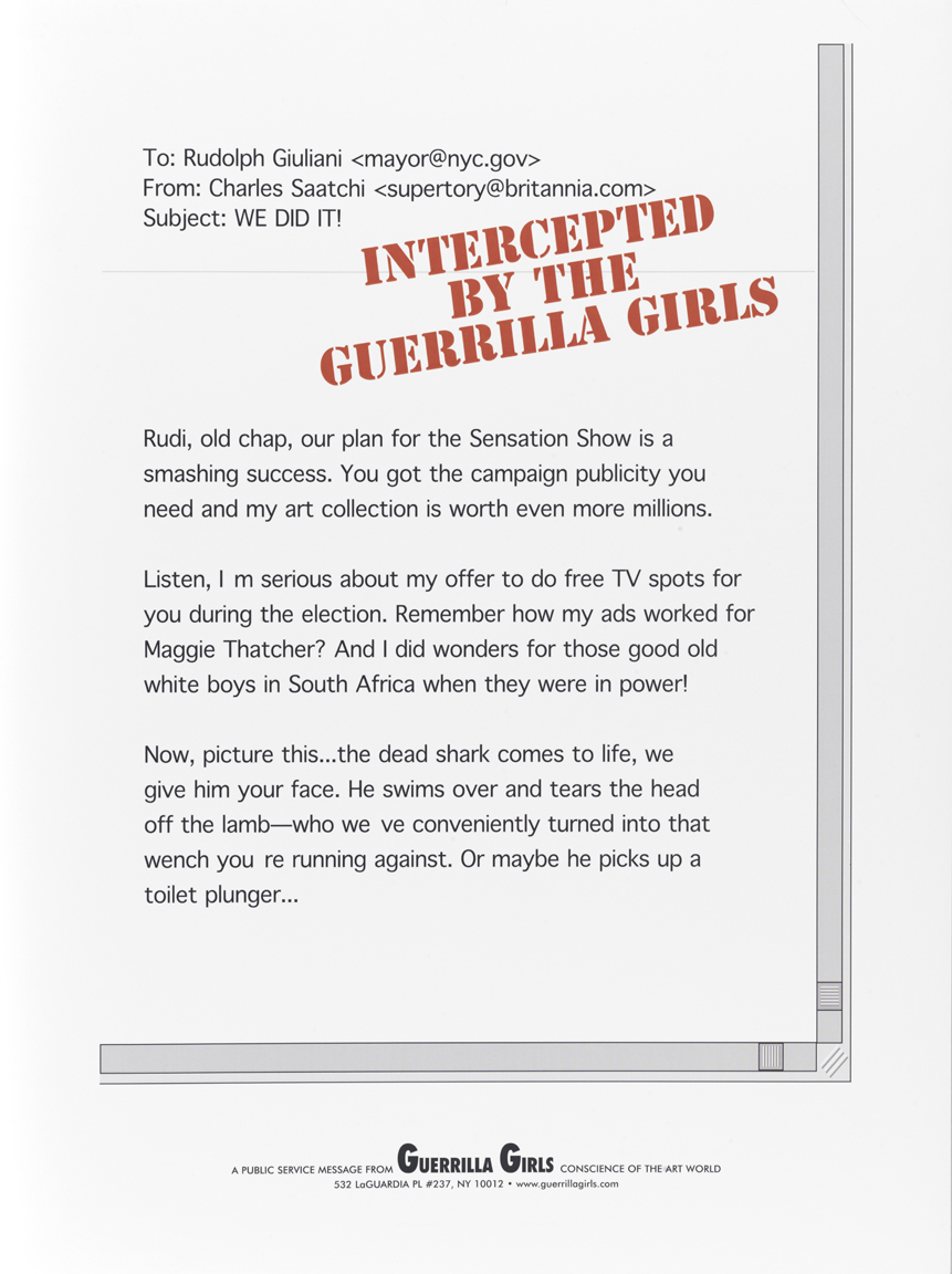 Intercepted by the Guerrilla Girls