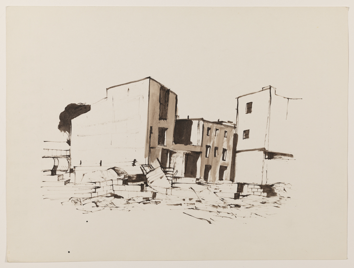 Untitled, study for “Construction Site”