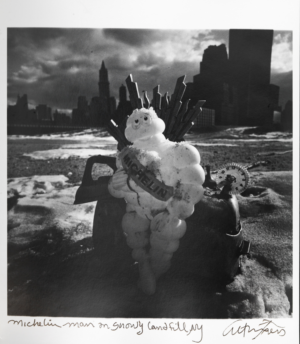 Michelin Man on Snowy Landfill, NY