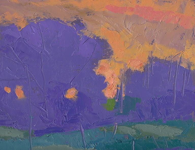 Al Gury, Summer Evening, oil on panel, 11 x 14 in.