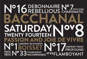 Bacchanal Wine Gala and Auction 2014 Invitation