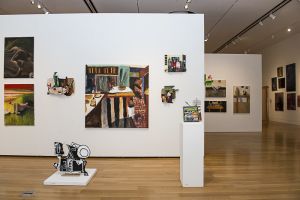 A view of a gallery exhibit