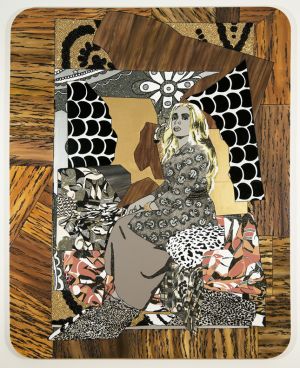 Din Avec la Main Dans le Miroir, Mickalene Thomas, 2008