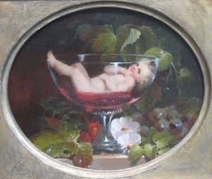 Cupid in Wine by Woodside 1840
