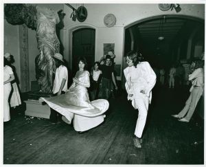PAFA students dancing in the cast hall in the 1970's.