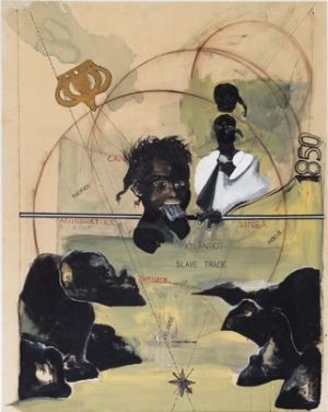 Arjan Martins (born 1960), Atlantico, 2016, Pinacoteca Sao Paulo, 195 x 155 cm