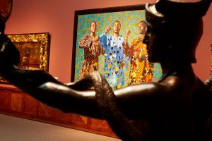 In the museum galleries