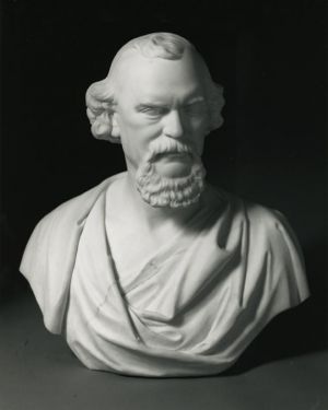 Image credit: Dennis B. Sheahan, Joseph Harrison, Jr.,1874, marble, 23 3/8 x 20 7/8 x 13 1/8 in., Bequest of Mrs. Joseph Harrison, Jr.