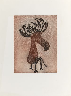 Lou Laurin-Lam Reindeer print