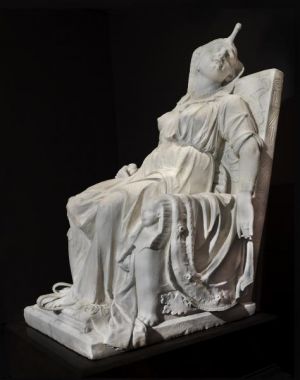 Edmonia Lewis, The Death of Cleopatra, carved 1876, marble, Smithsonian American Art Museum, Gift of the Historical Society of Forest Park, Illinois, 1994.17