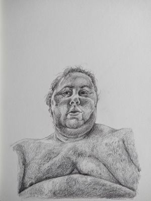 Hayden Stern, Self Portrait. Graphite, 2021.