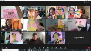 children in zoom class