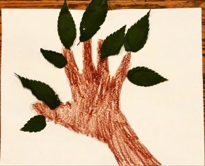 Drawing by Jordan - Hand-tree