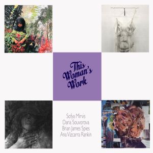 Collage of images of each artists art