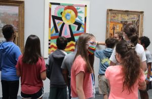 campers in Museum Gallery
