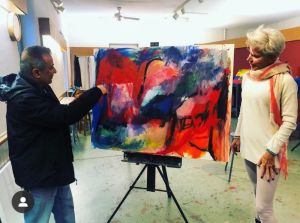 Kassem Amoudi with Student