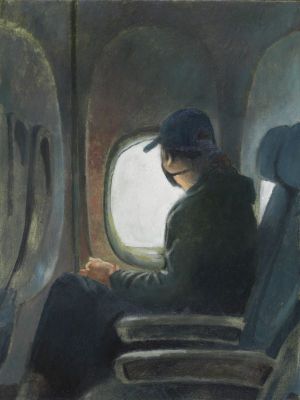 Taylor Larsen's painting Woman at the Window