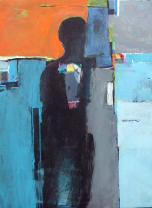 Kassem Amoudi, Shadow 3, acrylic on canvas.
