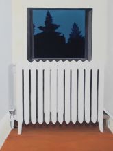 Bodu Yang, The Window, 2012, oil on canvas, 48 x 36 in.