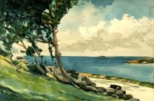 Winslow Homer, North Road, Bermuda, 1900, Watercolor and graphite on white wove paper, 13 15/16 x 21 in., Partial Gift and Bequest of Bernice McIlhenny Wintersteen, 1978.19