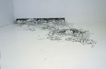 Astrid Bowlby, After, ink on cut paper