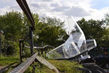 Jordan Griska, Dolos, 2014, acrylic, 12 x 12 x 12 ft.