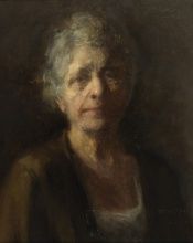 Susan Macdowell Eakins, Self-Portrait, 1910-20, Oil on fabric, mounted on masonite, 20 x 16 in., Charles Bregler's Thomas Eakins Collection, purchased with the partial support of the Pew Memorial Trust and the Henry C. Gibson Fund, 1985.68.39.2
