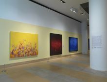 3 paintings in the exhibit