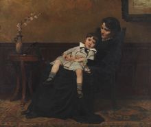 Cecilia Beaux, Les Derniers Jours dEnfance, 1883-85, oil on canvas, 45 3/4 x 54 in. (116.205 x 137.16 cm.), Gift of Cecilia Drinker Saltonstall