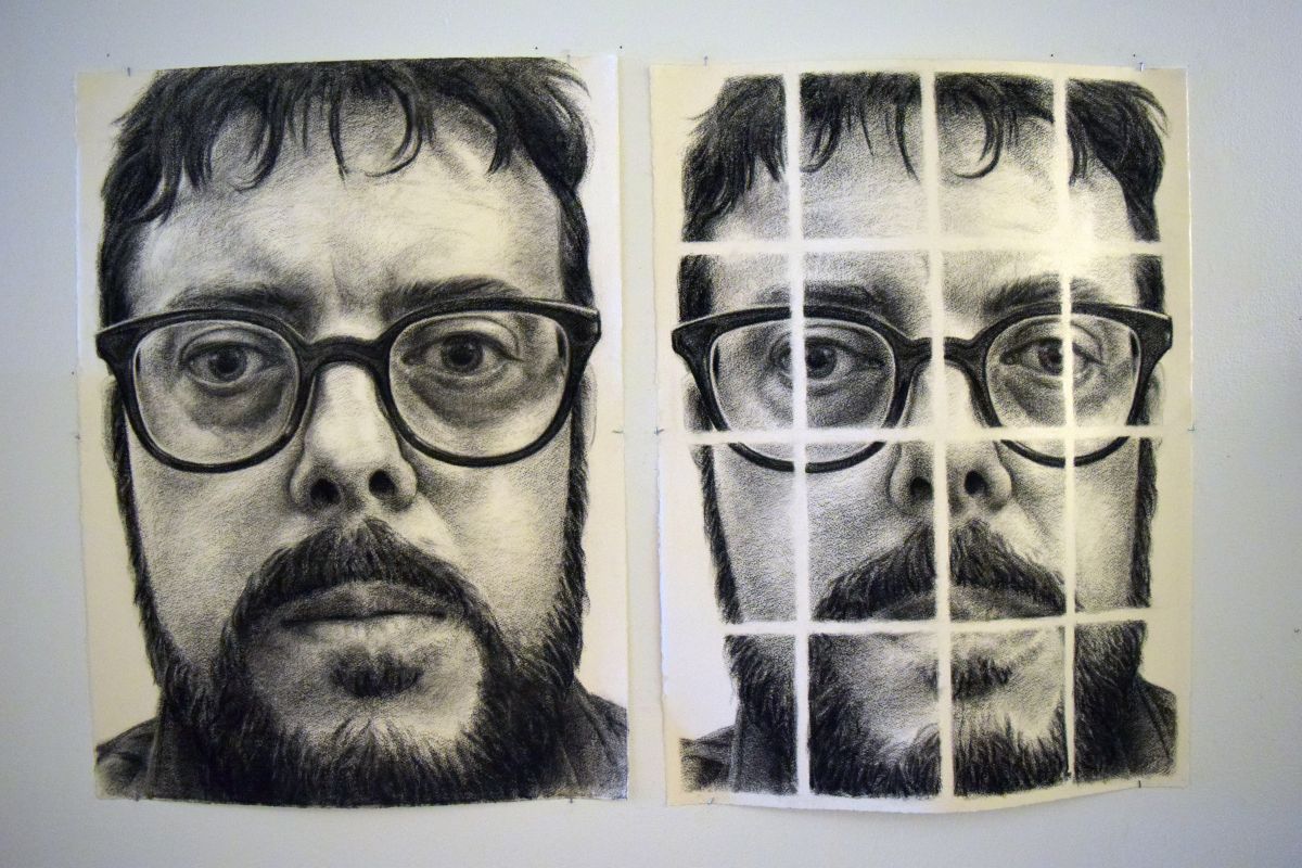 Self-portrait by Mike Schley.