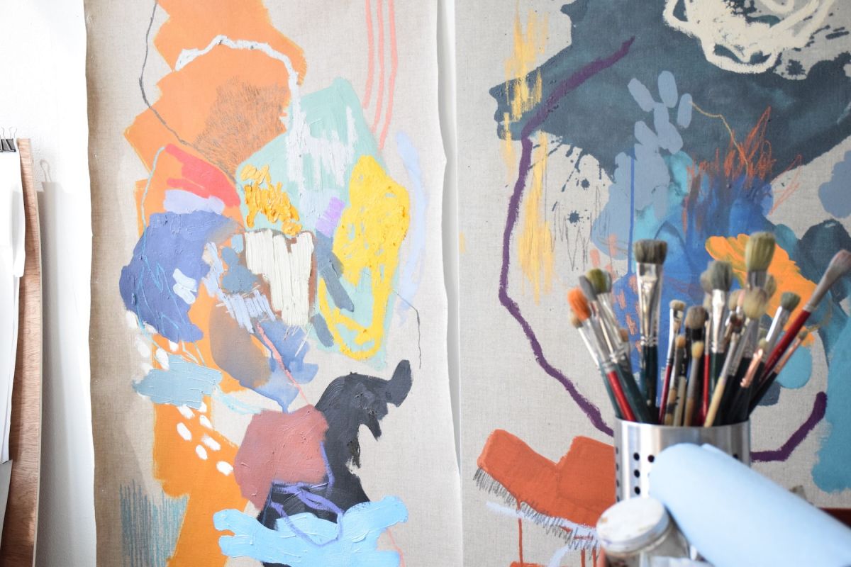 In the studio of Ash-Bob (BFA '19).