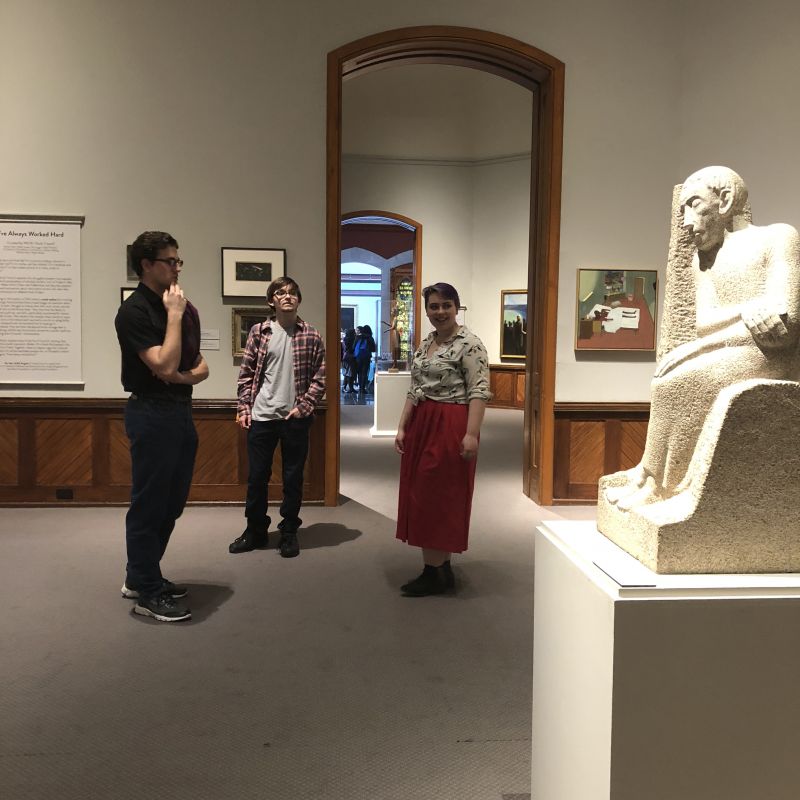 Members of PAFA's Youth Council at the exhibition's opening reception.