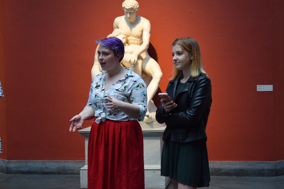 Members of PAFA's Youth Council at the exhibition's opening reception.