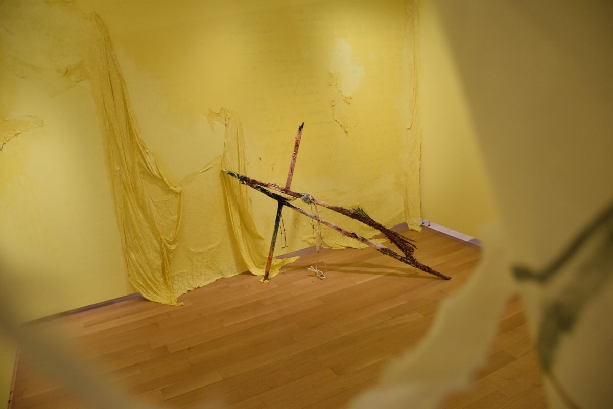 Detail of Rachel Means' ASE installation.