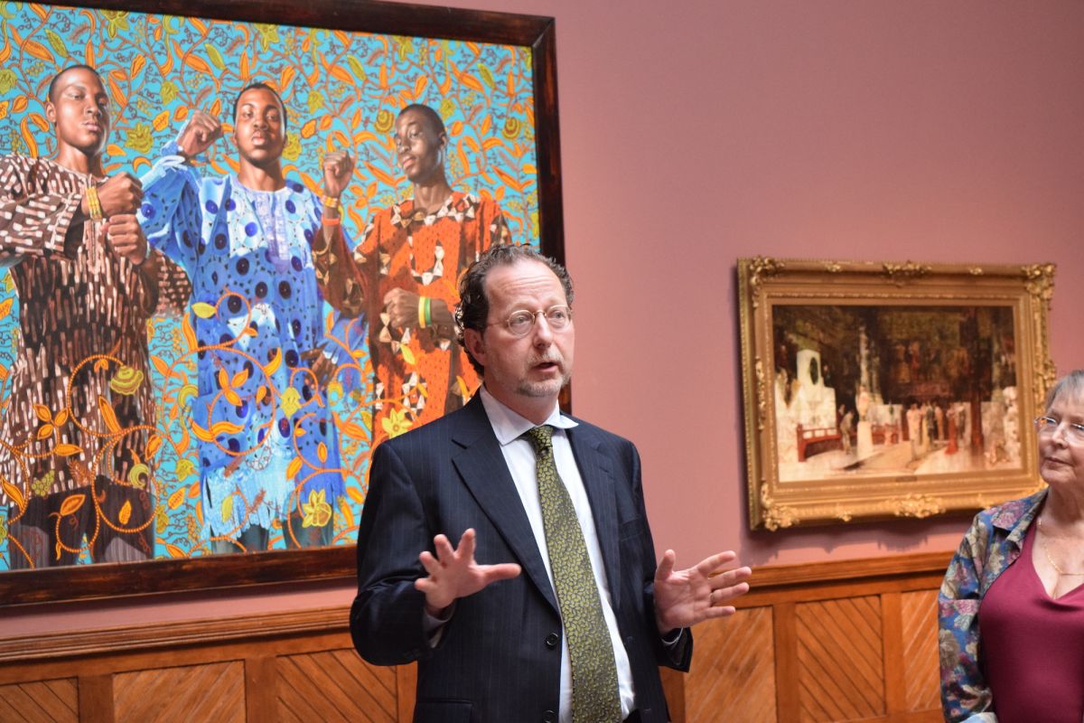 President and CEO David R. Brigham discusses the work in PAFA's museum galleries.