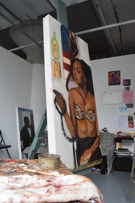 An oil painting by Dara Haskins