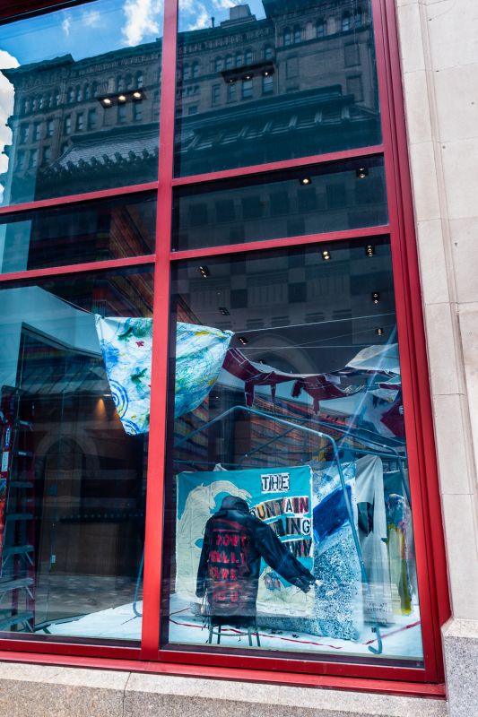 Mark White's installation in the Broad Street Studio.