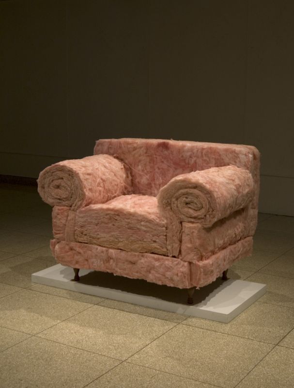 Insulation Chair, wood, fiberglass insulation, 36 x 42 x 36 in, 2009