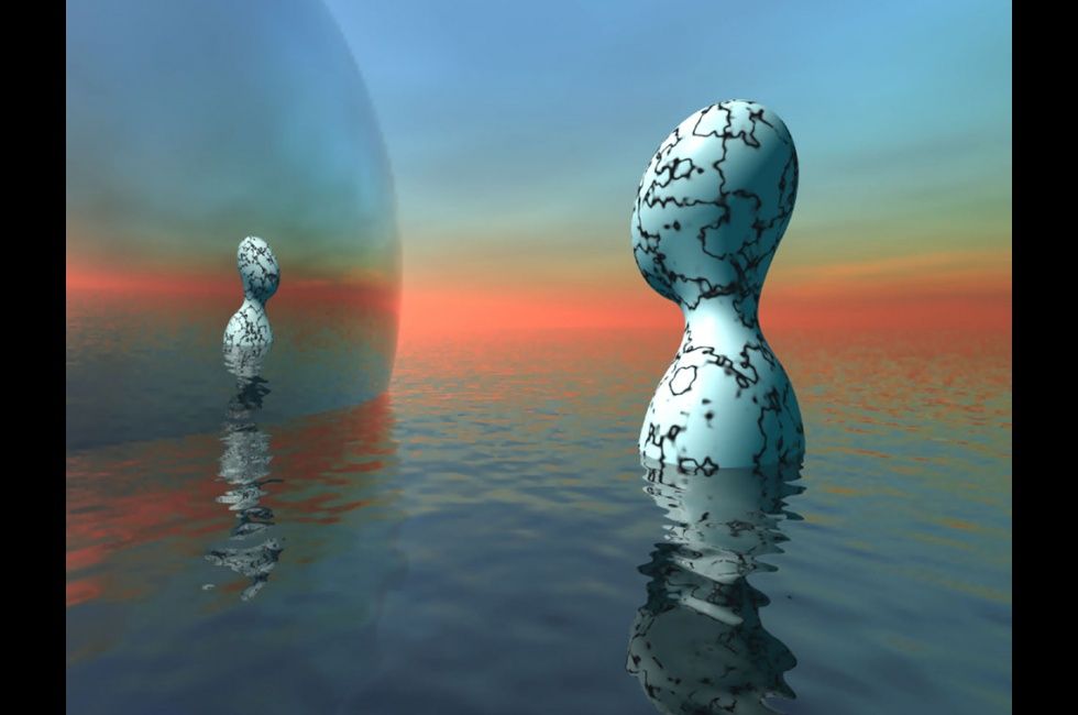 Reflection, computer generated image (CGI), 14 x 11 in, 2010