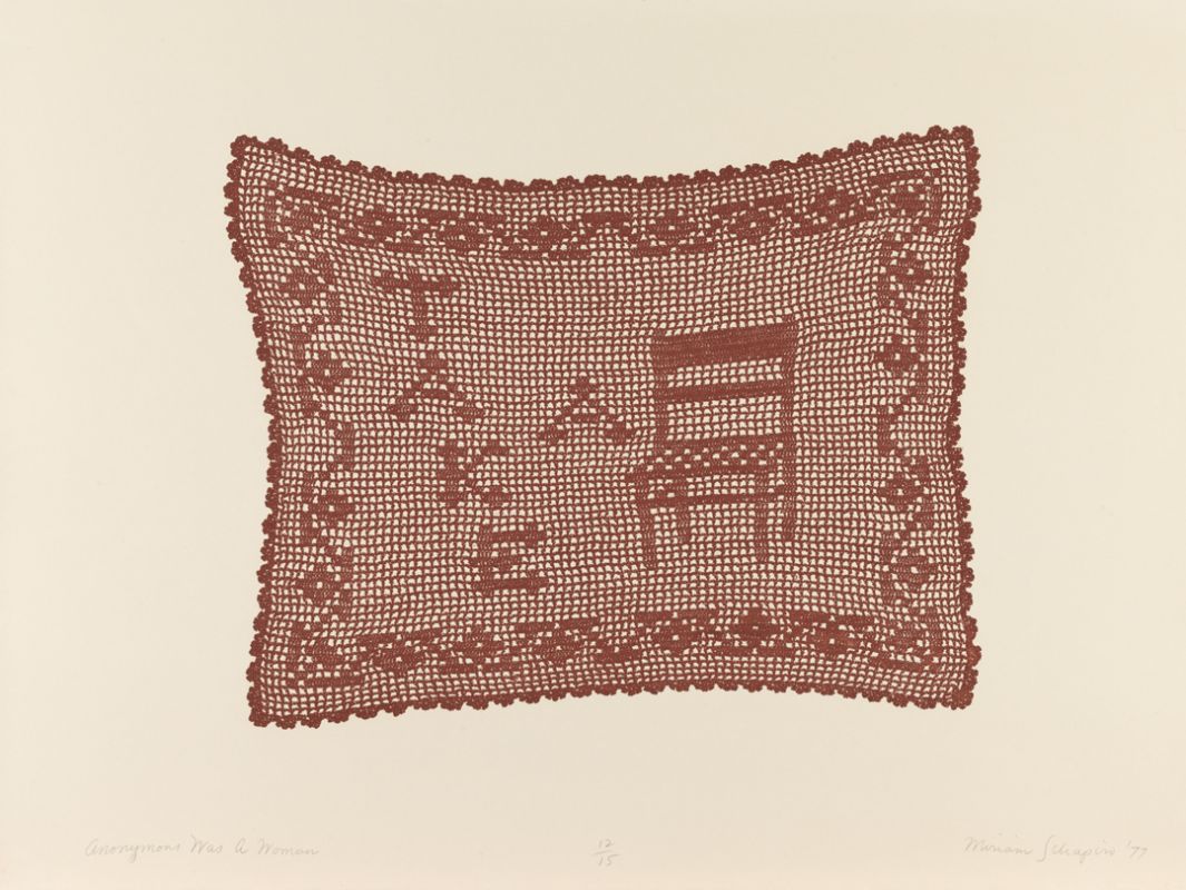 Miriam Schapiro, "Anonymous Was a Woman, (page 3)" (1977)