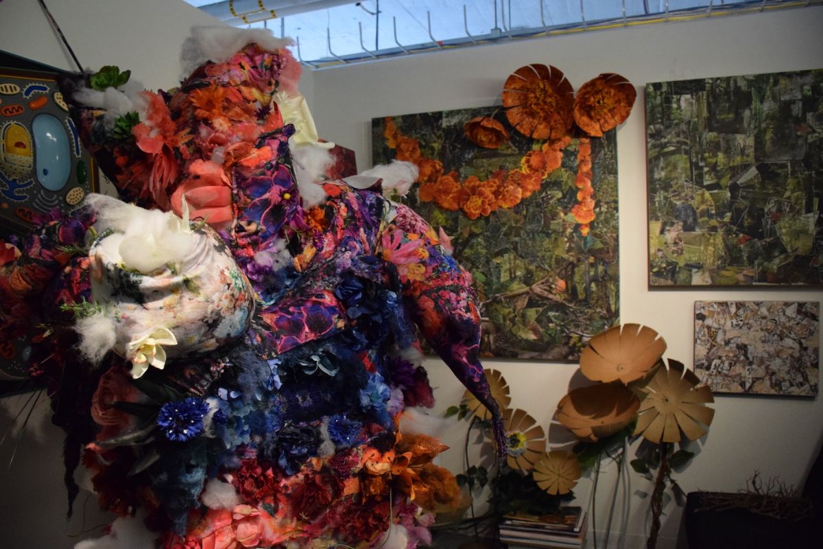 In the studio of Rebecca Segall '20.