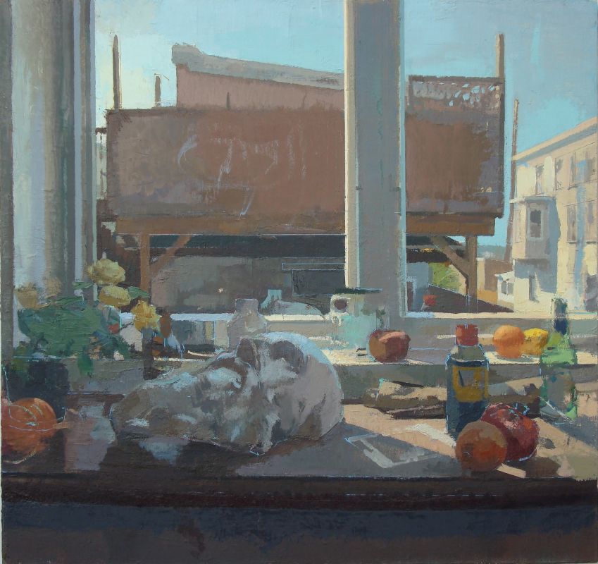 St. Jerome by Day, oil on linen, 36 x 38 in, 2012