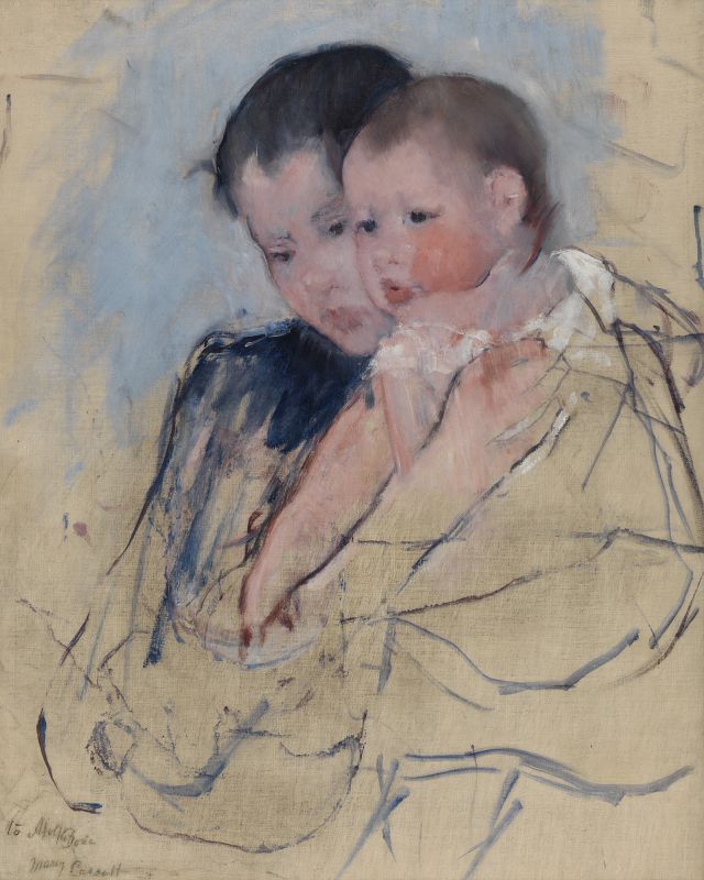 Mary Cassatt (1844-1926), Baby on Mother's Arm, c. 1891